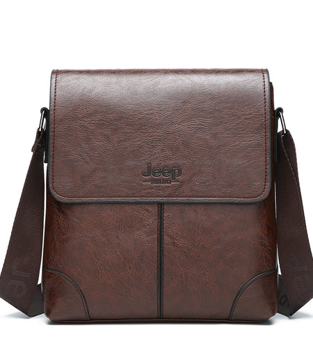 Fashion Men's Handbag Shoulder Bag Vintage PU Leather Retro Messenger Bag Stylish Casual Male Crossbody Shoulder Bags