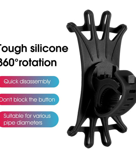 Universal 4.0-6.5 inch Bicycle Mobile Phone Holder for iPhone Samsung Xiaomi Huawei Cell Phone Bike Cycling Handlebar Bracket