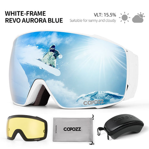 Load image into Gallery viewer, Magnetic Polarized Ski Goggles Double lens Men Women Anti-fog Ski Glasses UV400 Protection Snowboard Skiing Eyewear
