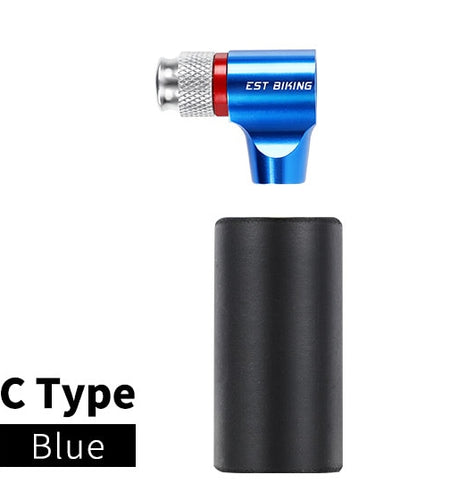 CO2 Pump Bike Mini Hand Pump MTB Road Bicycle Air Inflator Schrader Presta Valve Adapter Ball Cycling Accessories