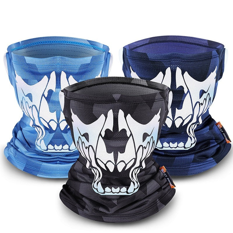 Reflective Sports Scarf Summer Ice Silk Bike Headwear Anti-UV Breathable Running Bandana Men Women Cycling Equipment