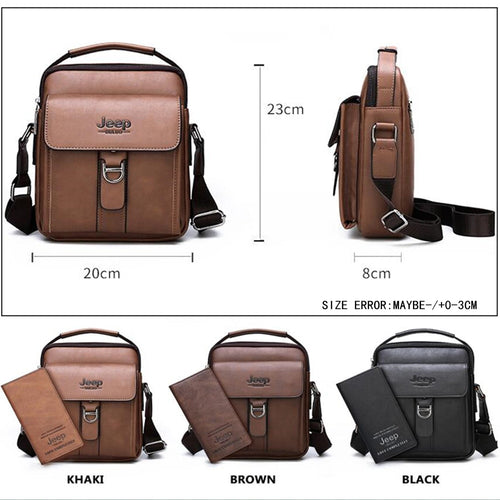 Load image into Gallery viewer, High Quality Leather Crossbody Bags For Men Shoulder Messenger Bag Business Casual Fashion Tote Bags

