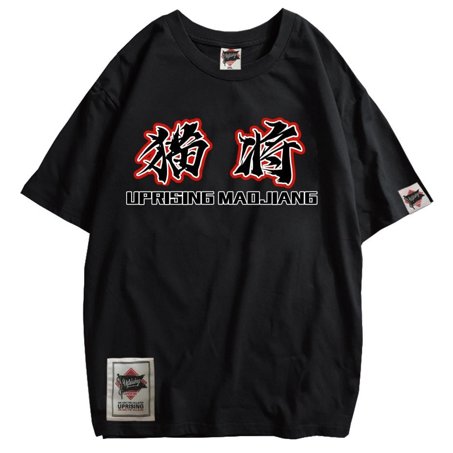 Samurai T-shirt Samurai knife printing short-sleeved tide brand hip-hop personality tee