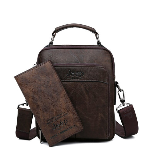 Load image into Gallery viewer, Male Crossbody Shoulder Messenger Bags Men Handbag High Quality Split Leather Man Bag Fashion Bags
