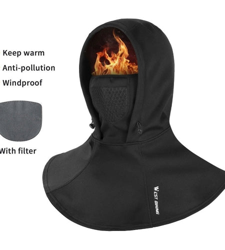 Winter Cycling Cap Hat Fleece Thermal Warm Men Hood Windproof Sport Scarf Balaclava Ski MTB Bike Motorcycle Headwear