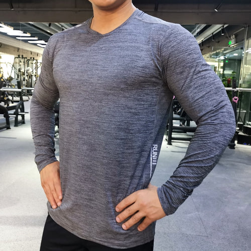 Load image into Gallery viewer, Men Compression T-Shirts Tops Homme Gym Sport Running Clothing Fitness Tight Long Sleeve Tees Dry Fit Rashguard Mma Sweatshirt
