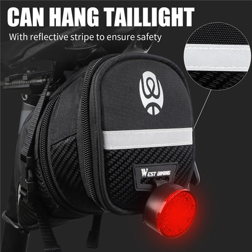 Load image into Gallery viewer, Bicycle Saddle Bag Rainproof Bicycle Pannier 3D Shell Reflective Rear Seatpost Bag Basket MTB Cycling Accessories
