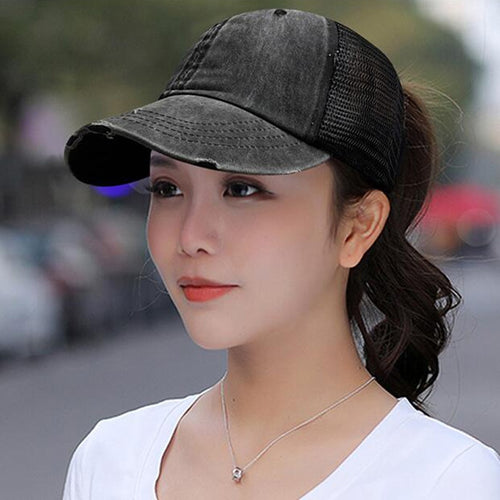 Load image into Gallery viewer, With Fashion  Embroidery Summer Breathable Mesh Trucker Caps Streetwear Bone Baseball Caps Men Women Snapback Hip Hop Cap
