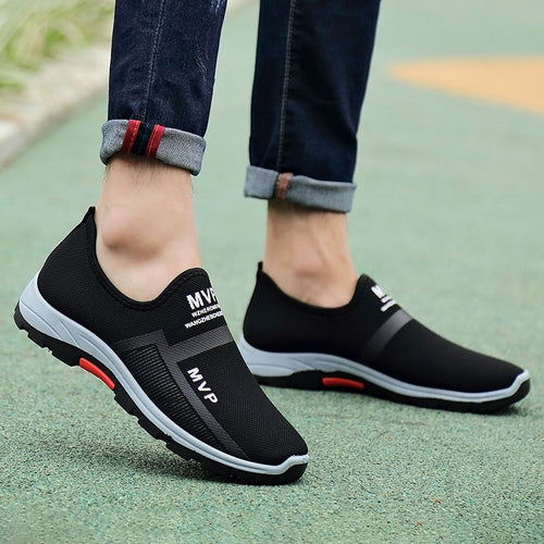 Load image into Gallery viewer, Summer Mesh Men Casual Shoes Breathable Slip on Mens Loafers Lightweight Sneakers Men Non-slip Walking Shoes Zapatillas Hombre
