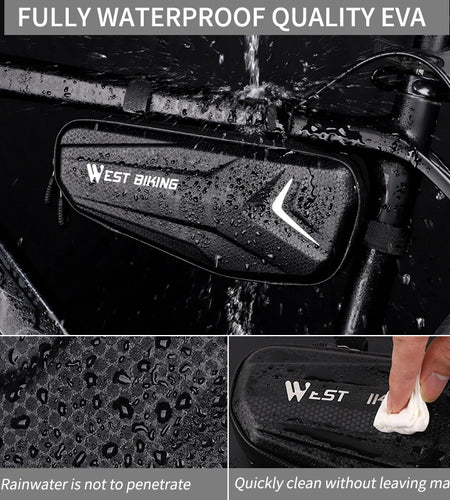 Bicycle Frame Bag Waterproof MTB Road Bike Bag Top Tube 6-7.2 Inch Touch Screen Phone Bag Case Cycling Accessories