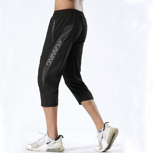 Load image into Gallery viewer, Men&#39;s 3/4 Sports Pants Running Shorts Gym Wear Fitness Workout  Tennis Basketball Soccer Training Leggings
