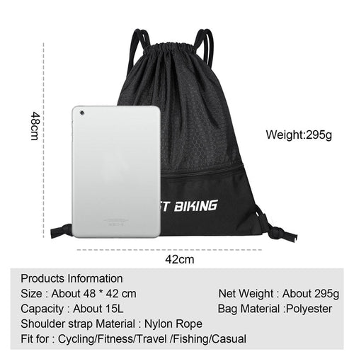 Load image into Gallery viewer, 15L Portable Outdoor Bags Cycling Helmet Bag Backpack Climbing Drawstring Bags Basketball Gym Sports Travel Hiking Accessories
