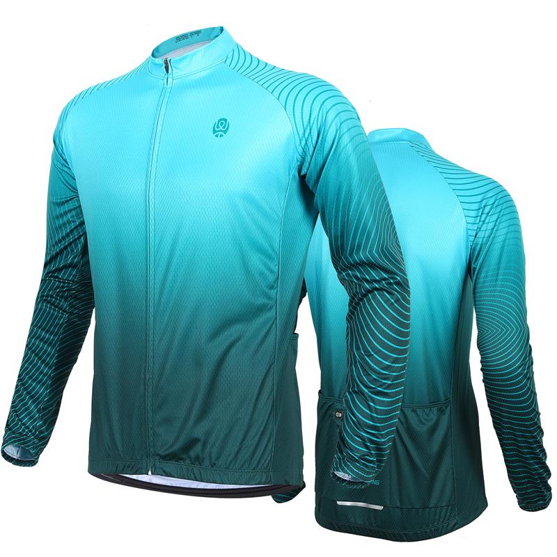 Cycling Jersey Long Sleeve Team Racing Bike Clothing Comfortable Men Shirt Fitness Running Sport Bicycle Jersey