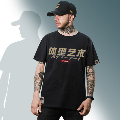 Load image into Gallery viewer, Men&#39;s fashion old man printing men&#39;s t-shirt short-sleeved T-shirt casual high street T-shirt street clothing fat cat sumo
