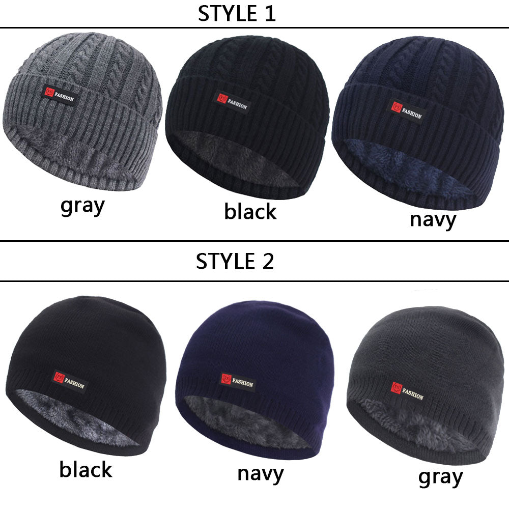 Skullies Beanies Men Winter Hats For Men Cap Women Winter Knitted Hat Male Warm Thick Gorro Bonnet Fur Knit Beanie Hat Cap