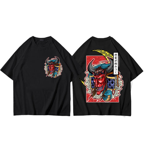 Load image into Gallery viewer, HipHop Back Printed Hip Hop T Shirt Men Snake Ghost T-shirt Harajuku Streetwear Tshirt Cotton Short Sleeve Summer Tops Tee
