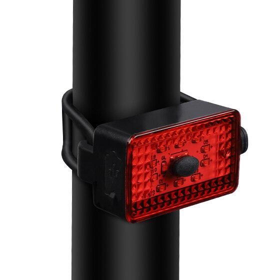 Mini Bicycle Lights Safety Warning Cycling Rear Flashlight Bike Taillight Waterproof Led USB Chargeable Mountain Bike Tail-lamp