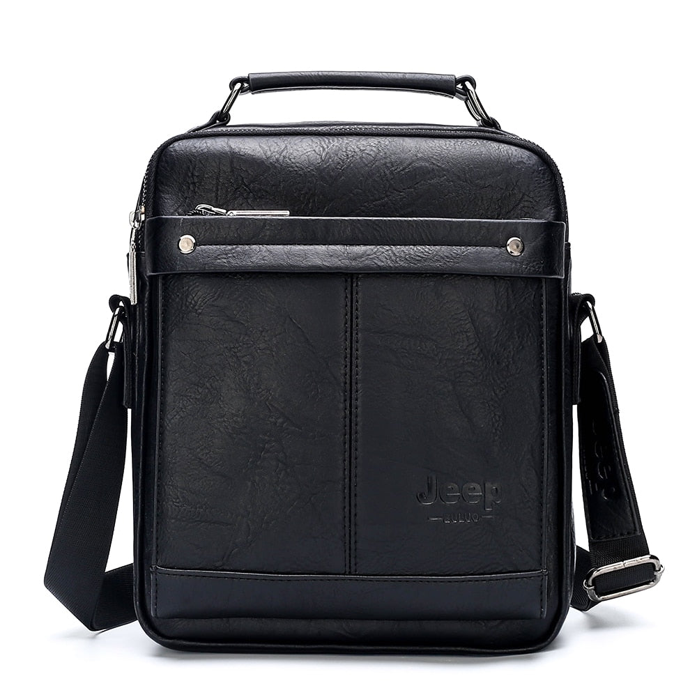 Large Size Handbag Brand Men Business Work office Shoulder Bag For 9.7 in iPad Male Leather Crossbody Messenger Bag