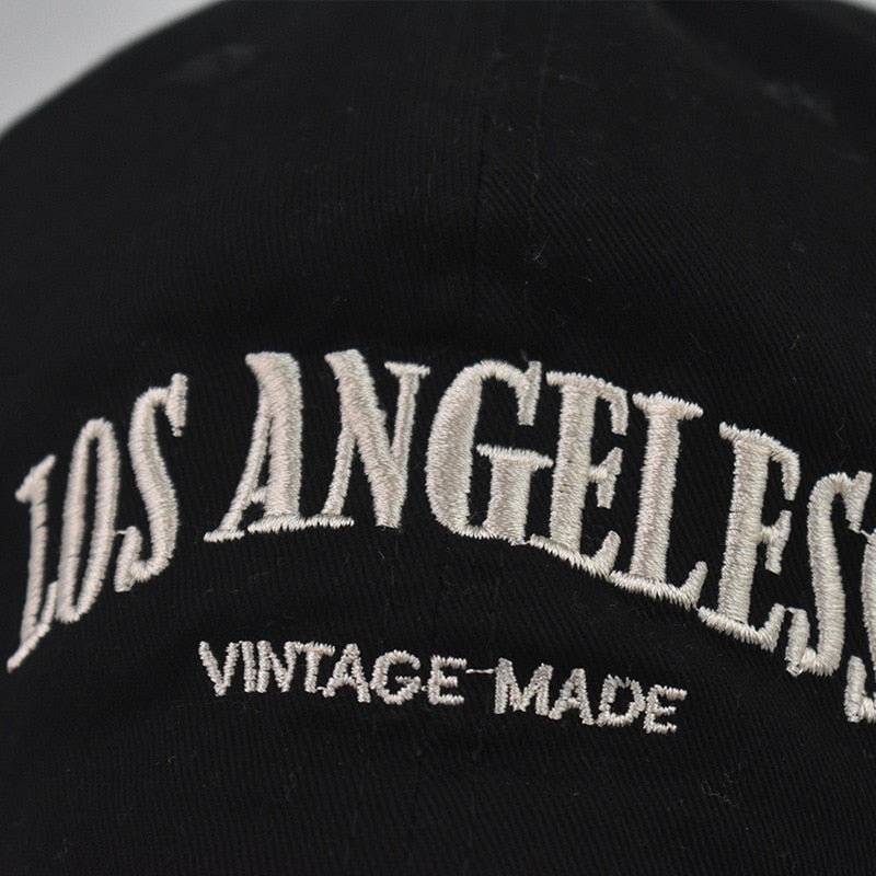 Women Baseball Cap Summer Denim Hats Men Spring LOS ANGELESS Embroidery Baseball Hats Cotton Outdoor Vintage Visor Casual Cap