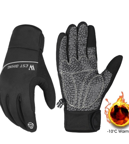 Winter Bike Gloves Thicken Warm Touch Screen Men Women Cycling Gloves Sport Running Ski MTB Bike Motorcycle Gloves