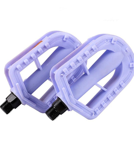 Lightweight Kids' Bikes Bicycle Pedal 12MM Hard Plastic Footrest Cycling Pedsl Anti-Slip Children Kid Bicycle Pedals