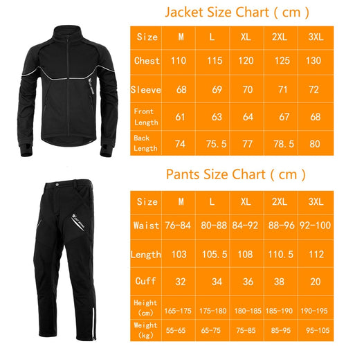 Load image into Gallery viewer, Winter Thermal Cycling Suit Men Women Windproof Bike Jersey Running Ski Snowboard Jacket Coat Pants M-3XL Sportswear
