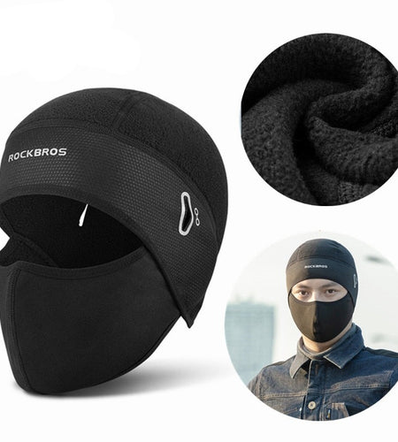 Winter Caps Bike Balaclava Bicycle Cap Glasses Hole   Bandana Sports Running Headband Windproof Riding Keep warm Mask