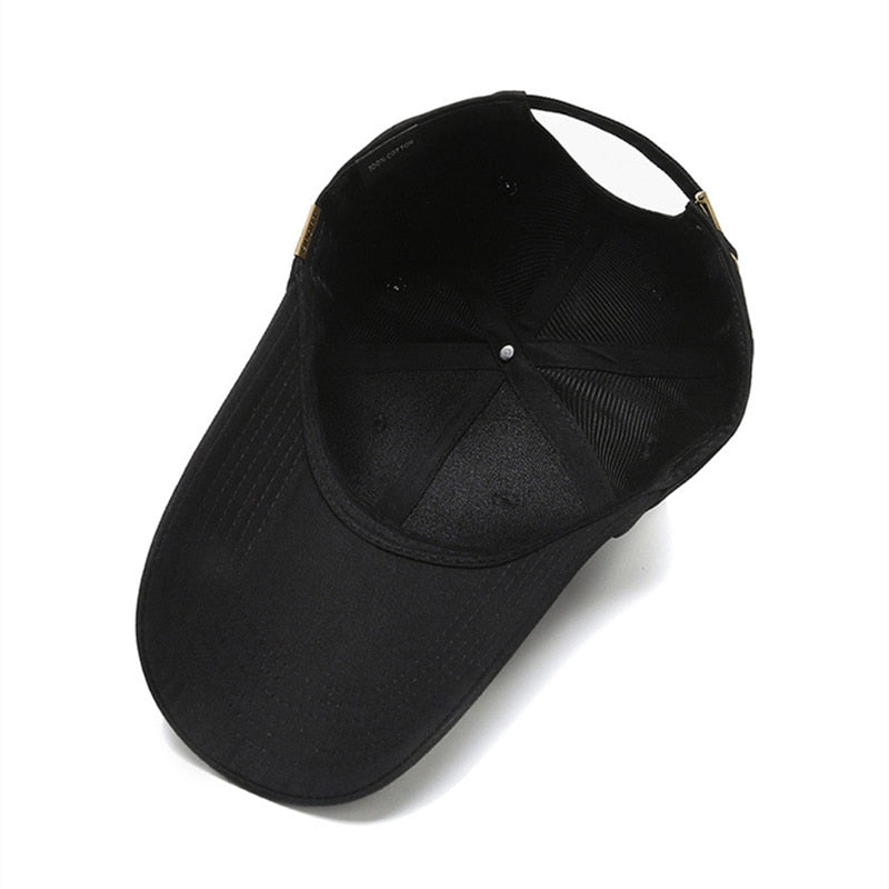 Long Brim Golf Black Cap Quality Brand Summer Men's Baseball Cap Solid Dad Hat For Women Gorro Snapback Bone Casquette