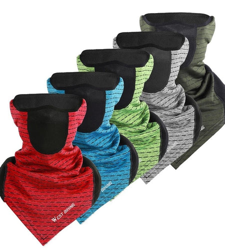 Cycling Face Mask Winter Thermal Warm Scarf Outdoor Ski Mask Running Climbing Snowboard Windproof Fleece Bike Mask