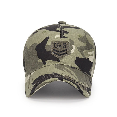 Load image into Gallery viewer, U.S Army Cap Cotton Men&#39;s Military Cap Snapback Camouflage Baseball Caps For Adult Bone Trucker Man
