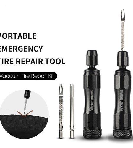 Bicycle Tubeless Tire Repair Tool Kit MTB Tyre Puncture Sealant Rubber Stripes Road Bike Tire Maintenance Mini Tool
