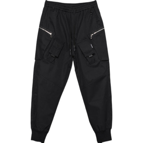 Load image into Gallery viewer, Tactical Functional Cargo Pants Joggers Men Black Elastic Waist Trousers Hip Hop Streetwear Multi-pocket Pants Techwear WB389
