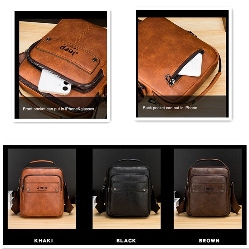 100% High Quality Brand Man's Fashion Business Messenger Shoulder Messenger Bag Causal Crossbody Tote Bags