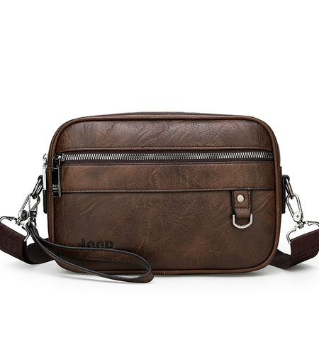 Casual Letter Crossbody Bags for Men PU Shoulder Bag Small Men's Bolsas Fashion Messenger Bag for 9.7" iPad