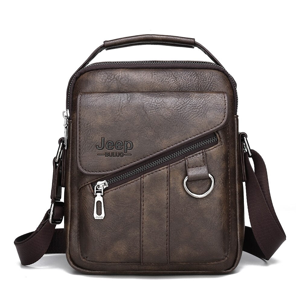 Men Bags Crossbody Shoulder Bag For Male Split Leather Messenger Tote Bag Travel Luxury Brand New  Fashion Business