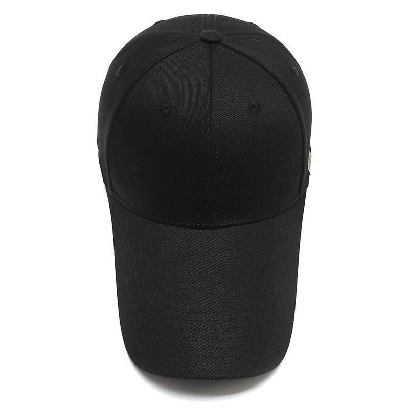 Long Brim Golf Black Cap Quality Brand Summer Men's Baseball Cap Solid Dad Hat For Women Gorro Snapback Bone Casquette