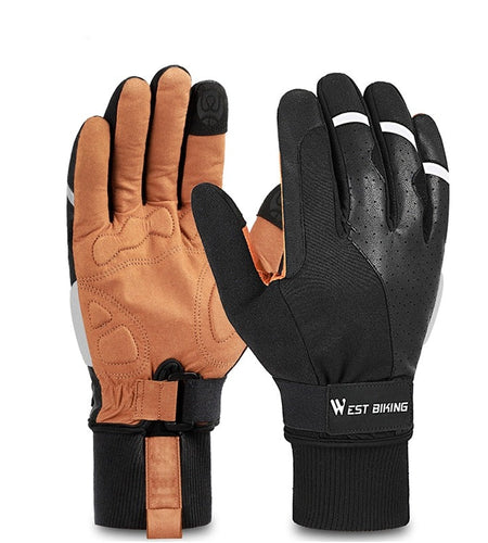 Winter Sport Gloves Thicken Lengthen Warm Cycling Equipment Men Women Outdoor Skiing MTB Bike Motorcycle Gloves