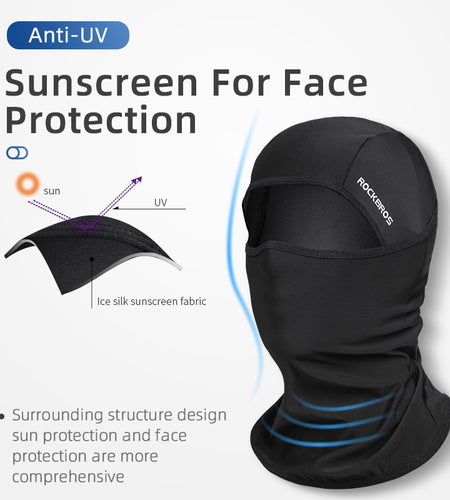 Ice Fabric Cycling Bike Cap Headwear Anti-UV Sunshade Riding Headgear Bicycle Bike Bandana Face Mask Sports Hat Scarf