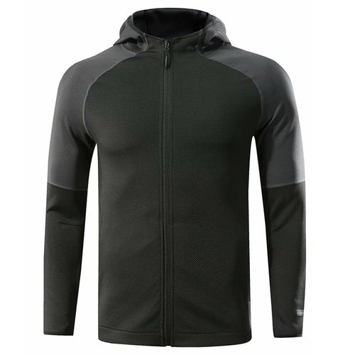 Load image into Gallery viewer, Hooded Fitness Sport Jacket Coat Men Quick Dry Running Jacket Zipper Hoody Sweatshirt Sportswear Gym Hoodies Training Clothing
