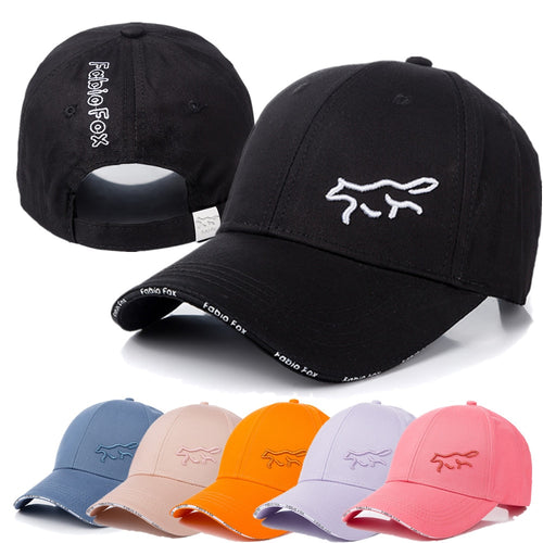 Load image into Gallery viewer, Women Cotton Cap Fashion Fabio Fox Embroidered Baseball Cap Female Casual Adjustable Outdoor Streetwear High Quality Hat
