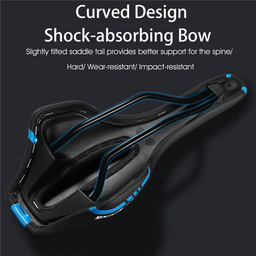 Load image into Gallery viewer, Bicycle Saddle Training Racing Bike Front Seat Hollow Breathable MTB Road Bike Part Cushion Cycling Accessories
