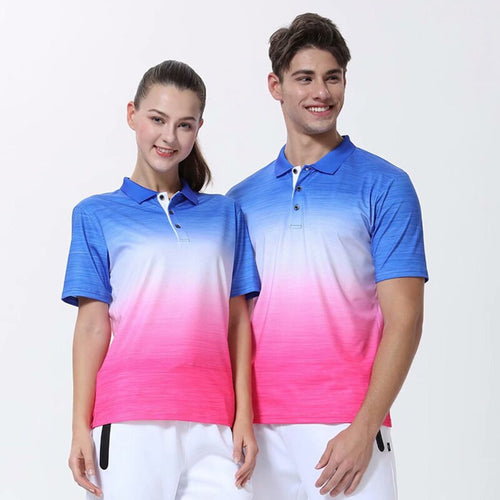 Load image into Gallery viewer, Men Tennis shirts Outdoor sports lapel-neck clothing Running workout badminton Short sleeves t-shirt tees tops
