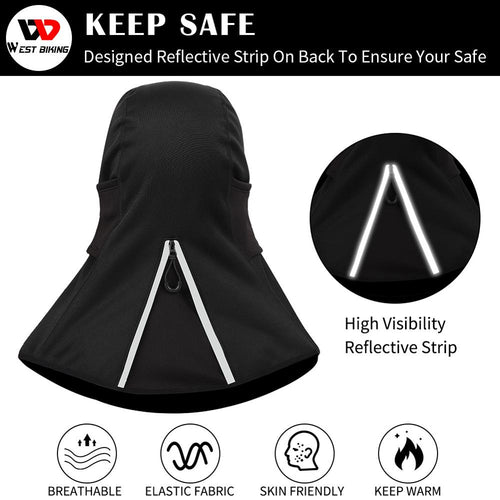 Load image into Gallery viewer, Warm Winter Cycling Headwear Reflective Windproof MTB Road Bicycle Full Face Cover Men Women Sport Thermal Bike Cap
