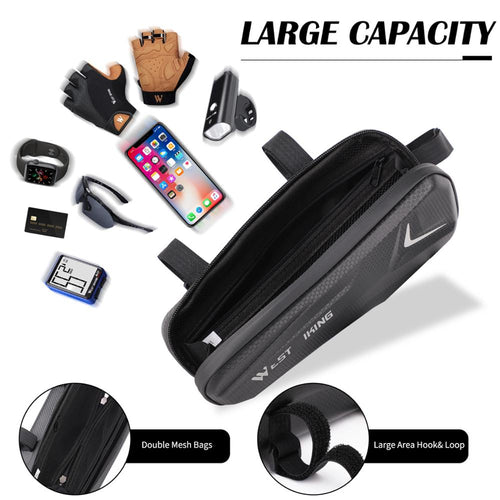 Load image into Gallery viewer, Bicycle Frame Bag Waterproof MTB Road Bike Bag Top Tube 6-7.2 Inch Touch Screen Phone Bag Case Cycling Accessories
