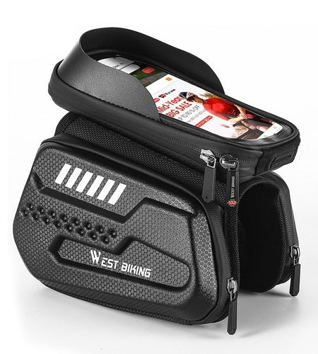 High-quality Bicycle Bag Waterproof 6.5 inch Touch Screen Phone Bag Case MTB Road Bike Cycling Top Tube Frame Bag