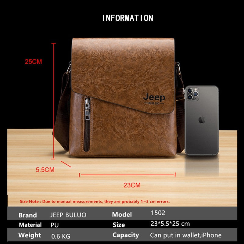Brand High Quality PU Leather Messenger Bags For Men New Style Man's Tote Bag Fashion Crossbody Shoulder Bags