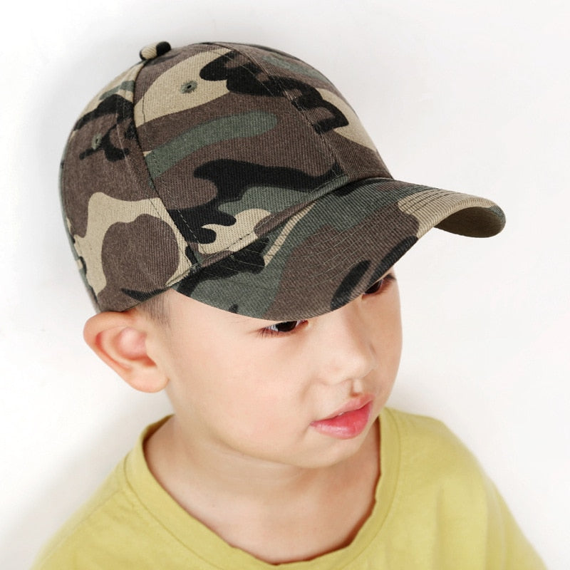 Children Snow Camo Baseball Cap Kids Tactical Cap Camouflage Snapback Hat Bone Masculino Cap for Boy Girls