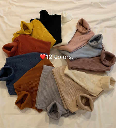 Turtleneck Sweaters Autumn Women Knitted Pullovers Elastic Jumper Soft Long Sleeve Korean Slim Ladies Basic Top New