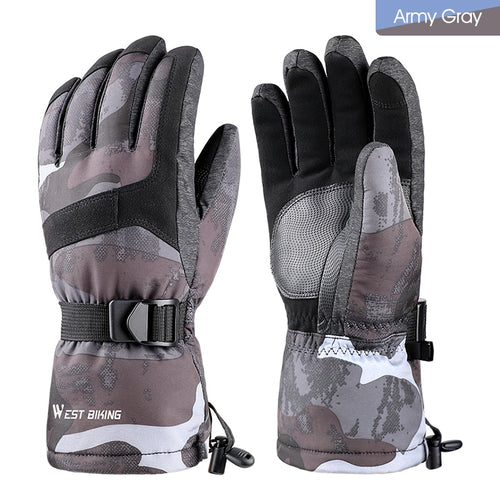 Load image into Gallery viewer, Winter Thermal Gloves Cycling Skiing Full Finger Gloves Outdoor Sports Waterproof Touch-screen Ski Snow Gloves
