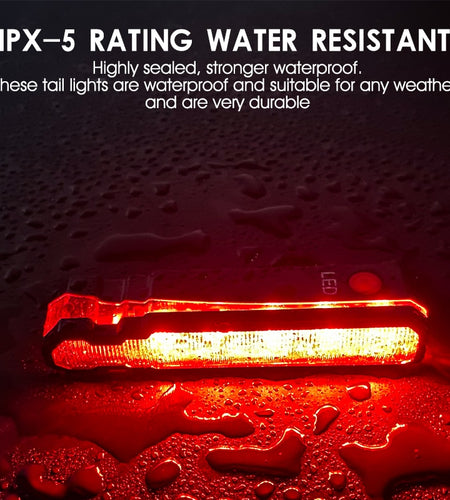Laser Line Bike Rear Light USB Rechargeable Waterproof MTB Road Bicycle Safety Warning Lamp Seatpost LED Flashlight